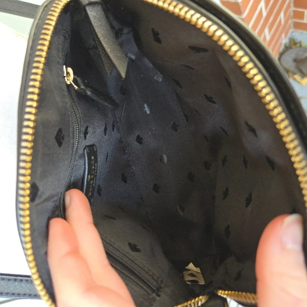 Kate Spade Hilli Leather Crossbody Bag Black